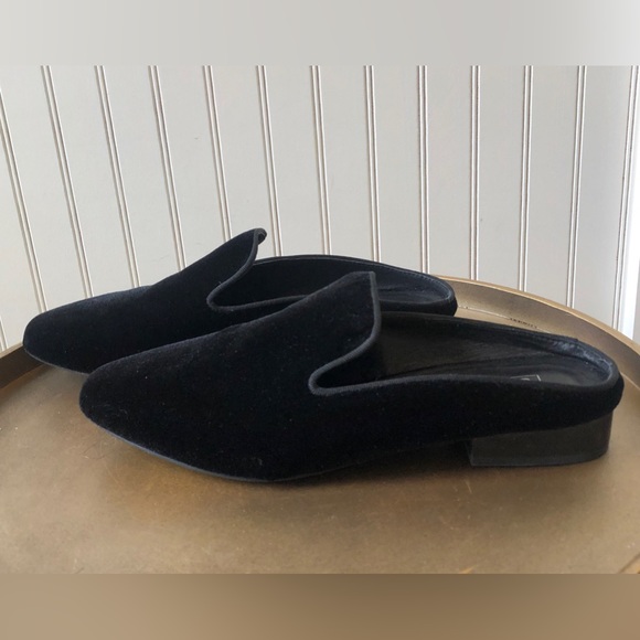 SOL SANA BLACK VELVET SLIDES SMOKING SLIPPERS | SIZE: 36 | EUC - Picture 3 of 7